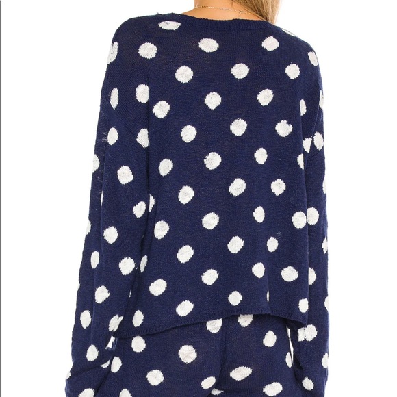 Beach Riot Blue Polka dot sweater - Picture 6 of 8